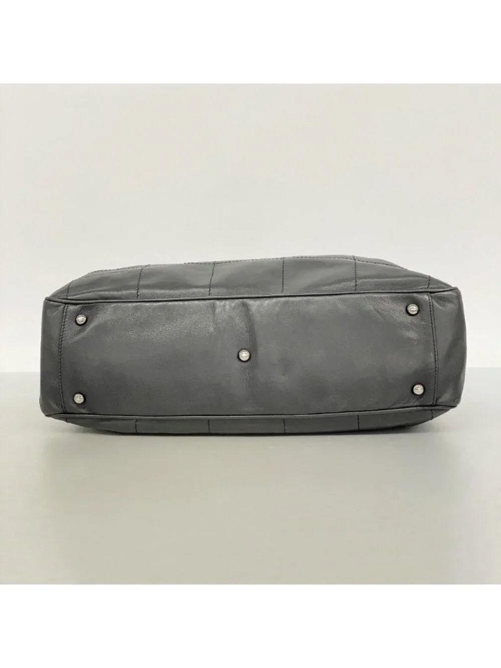 Chanel Handbag Choco Bar Lambskin Black Silver
